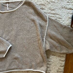 Free People Cropped Oversized Sweater